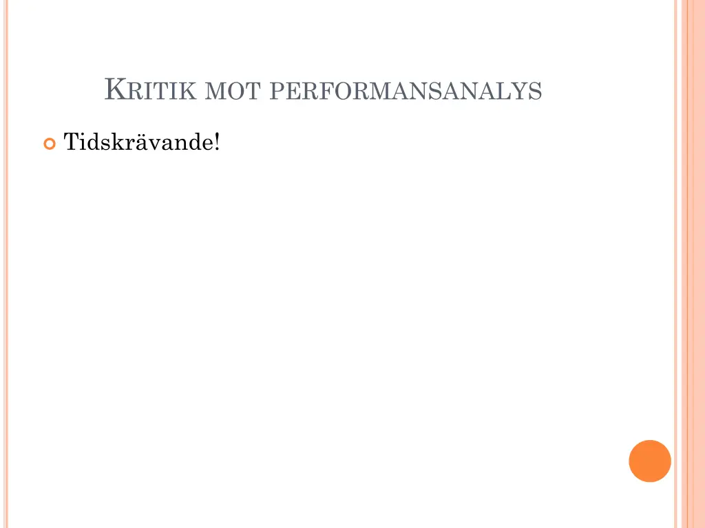 k ritik mot performansanalys