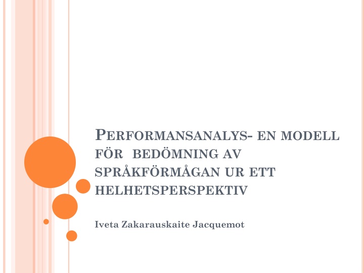 p erformansanalys en modell f r bed mning