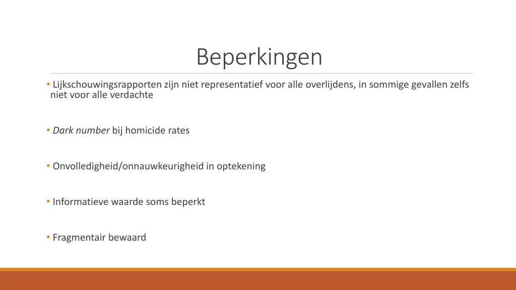 beperkingen