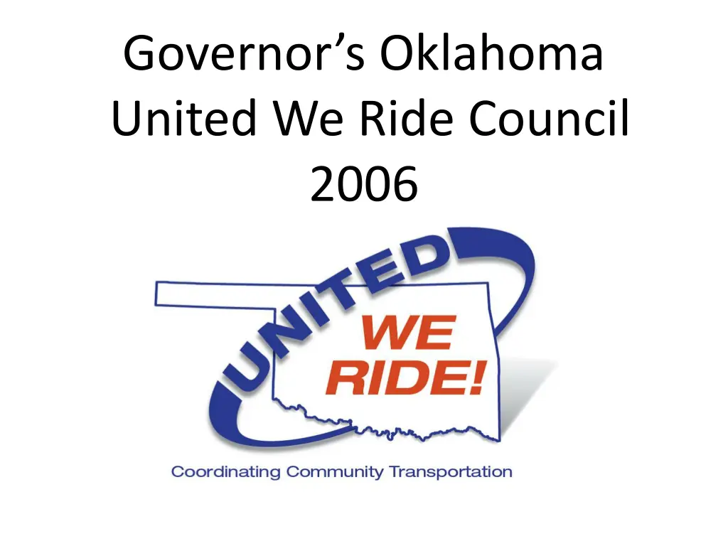 governor s oklahoma united we ride council 2006