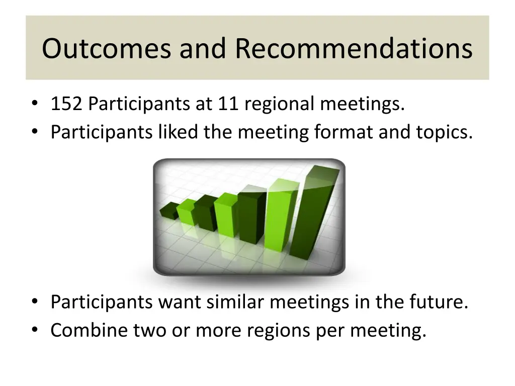 outcomes and recommendations