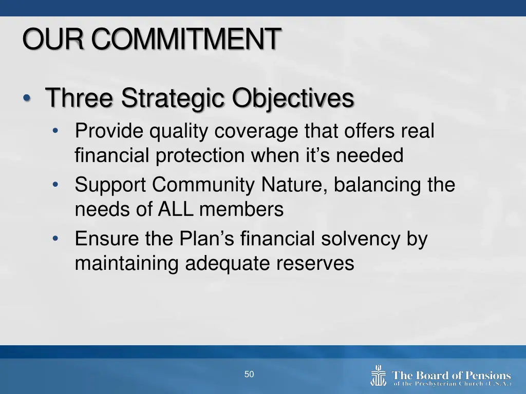our commitment