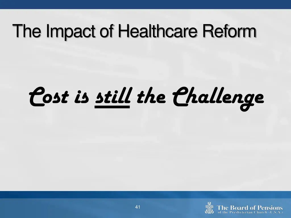 the impact of healthcare reform