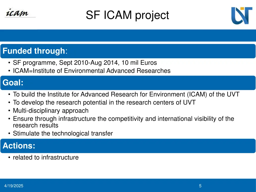 sf icam project