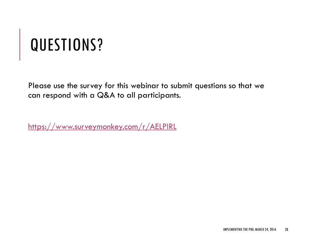 questions