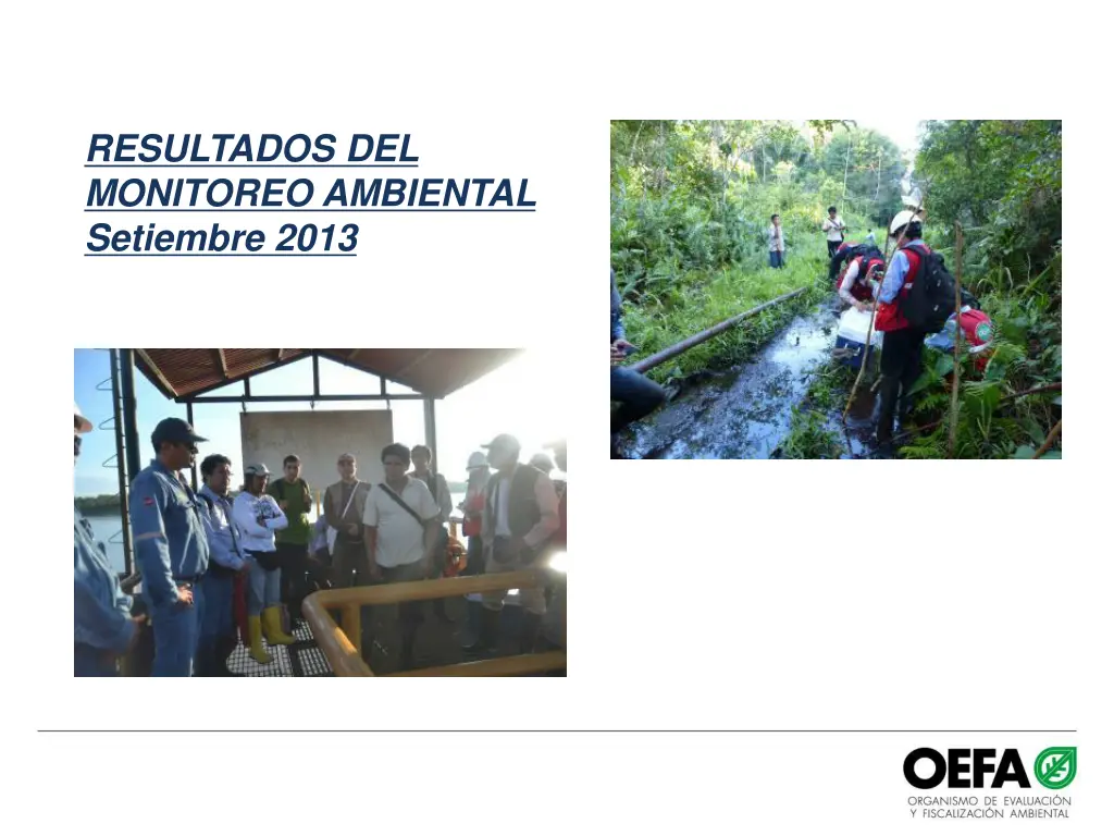 resultados del monitoreo ambiental setiembre 2013