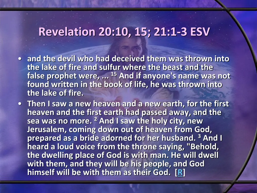 revelation 20 10 15 21 1 3 esv
