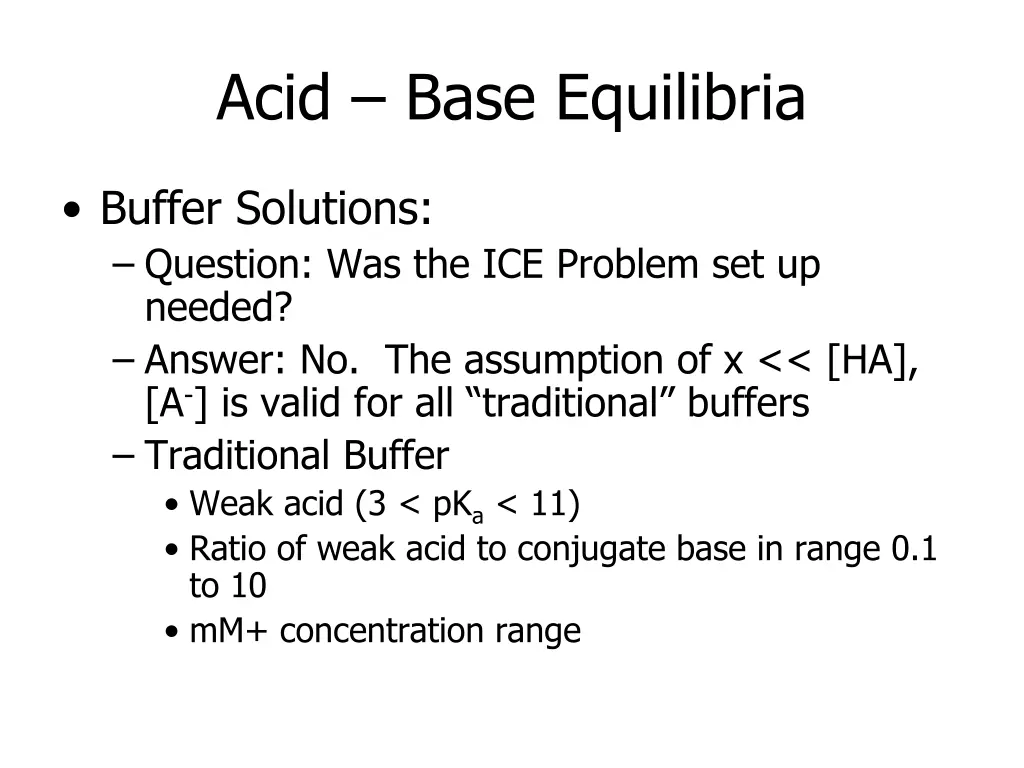 acid base equilibria 2