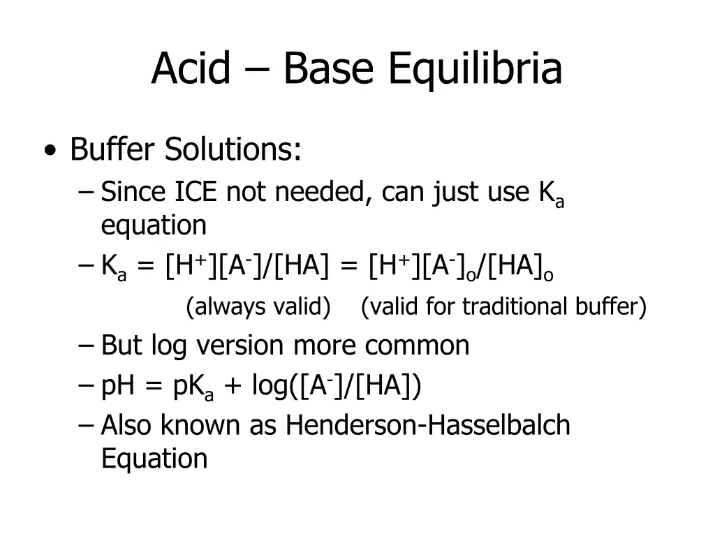 acid base equilibria 3