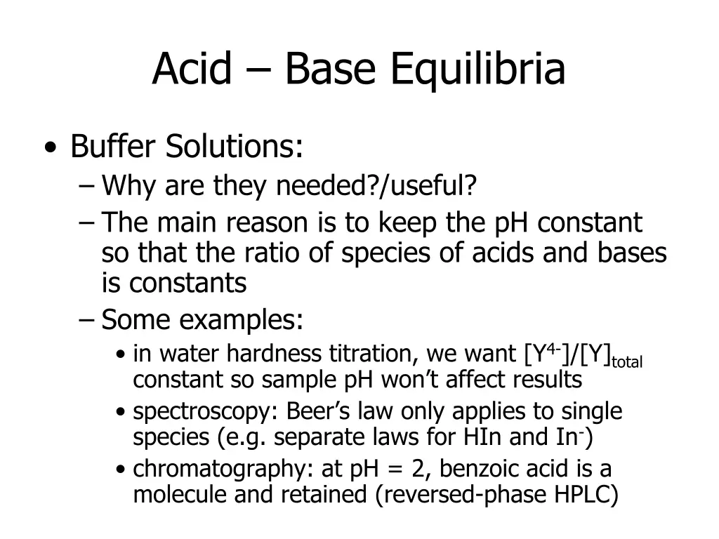 acid base equilibria 4