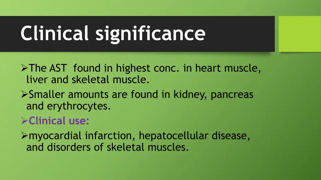 clinical significance 1