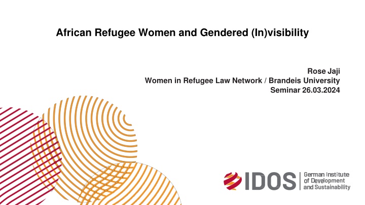 african refugee women and gendered in visibility