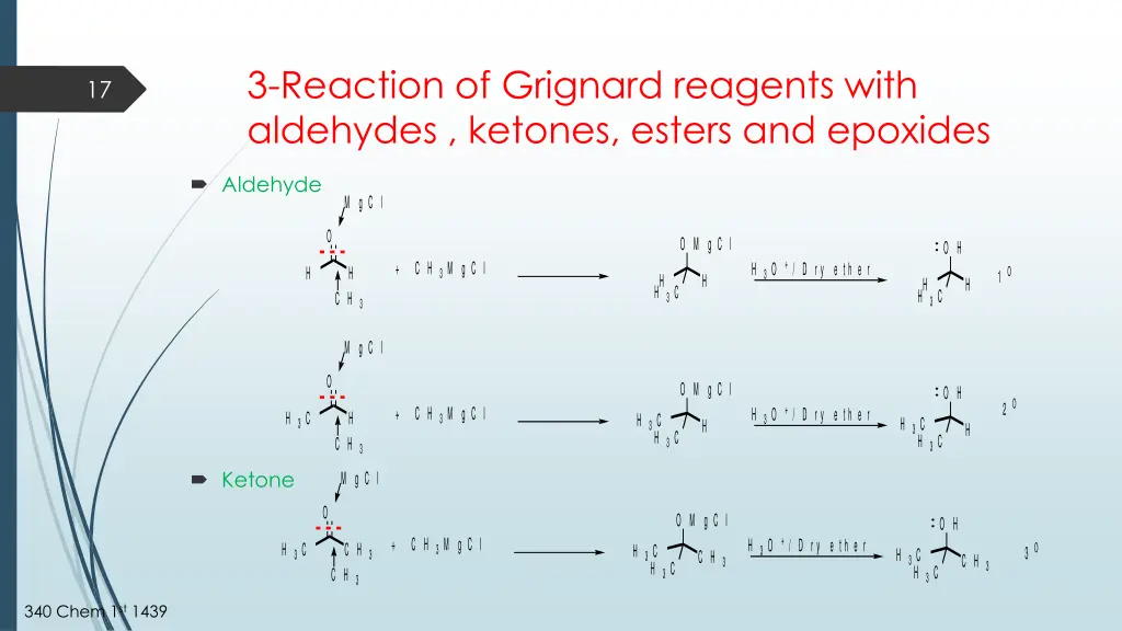 3 reaction of grignard reagents with aldehydes