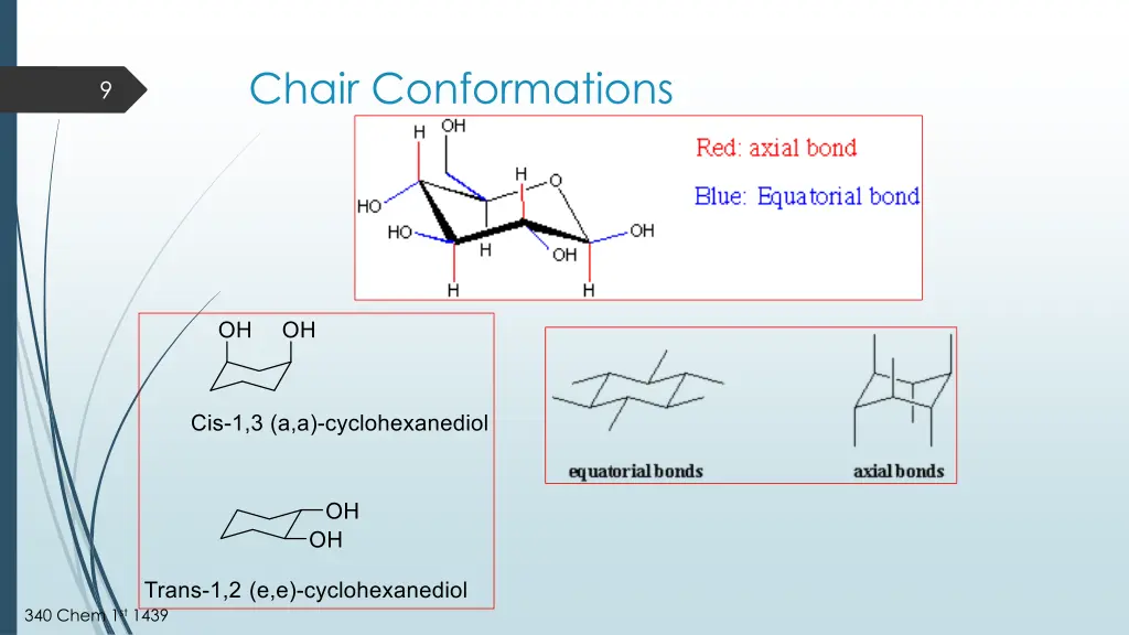 chair conformations