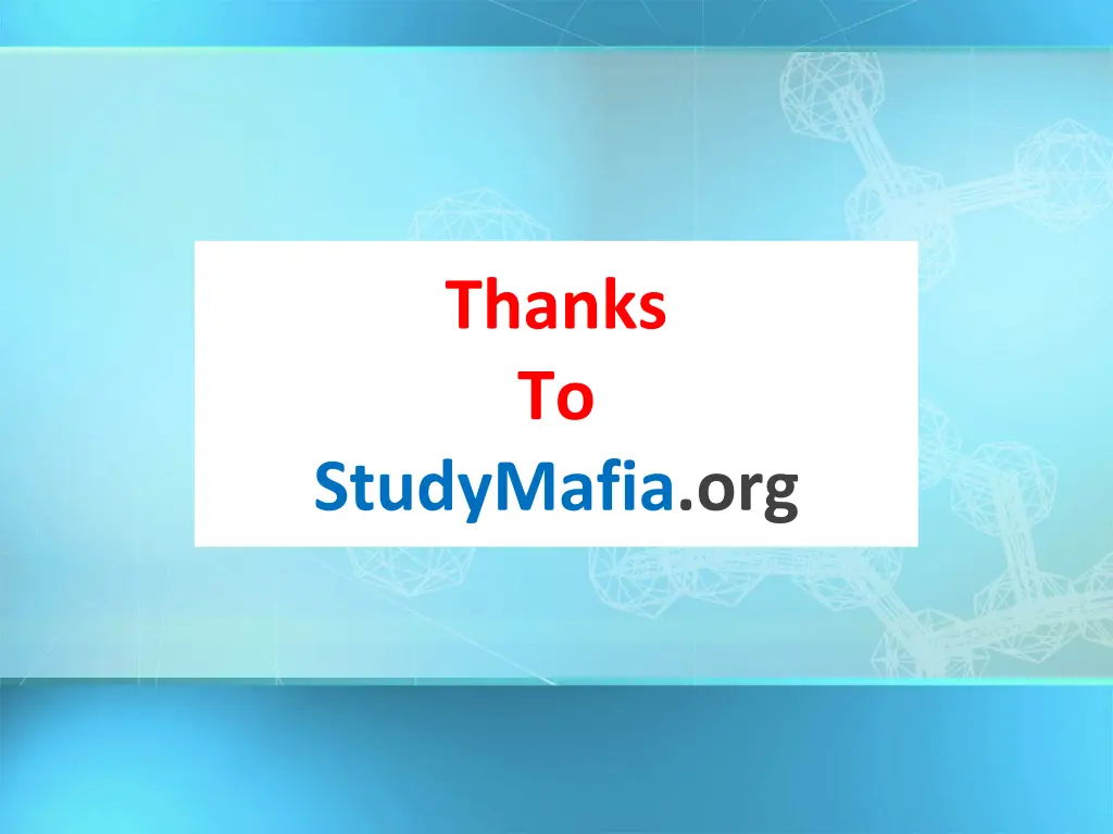thanks to