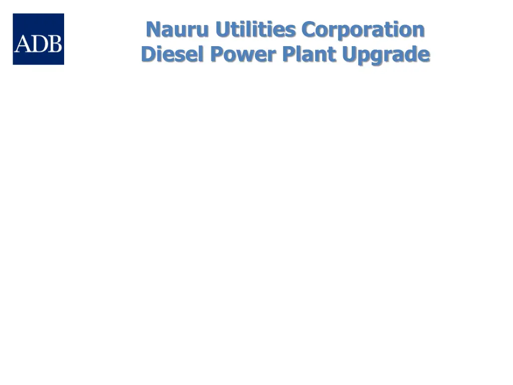nauru utilities corporation diesel power plant