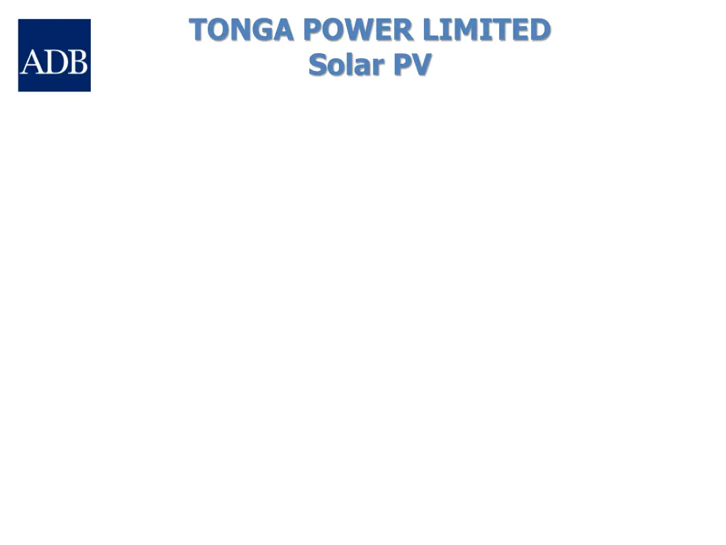 tonga power limited solar pv