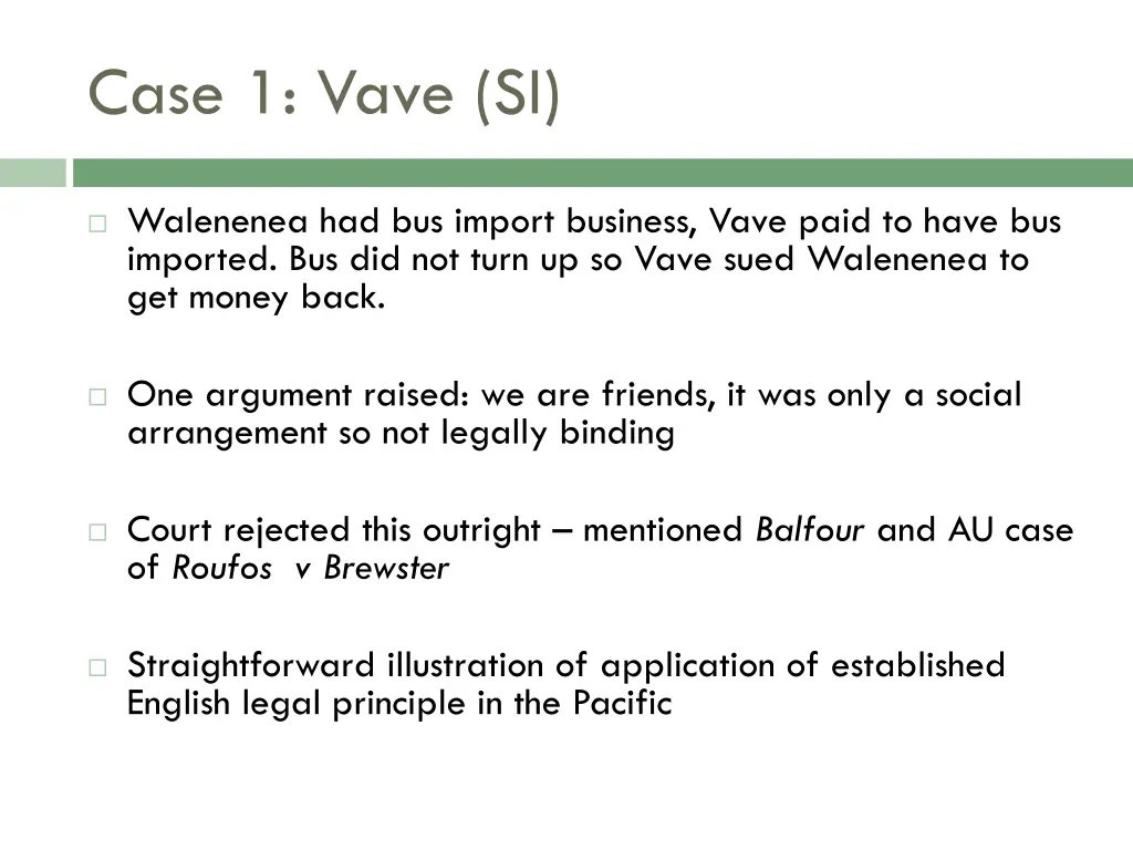 case 1 vave si