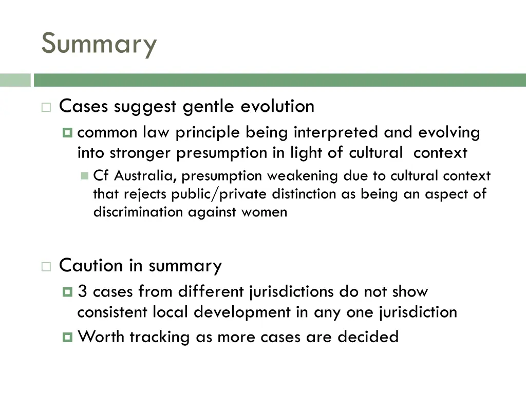summary