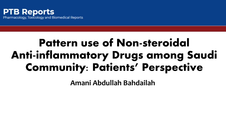 pattern use of non steroidal anti inflammatory