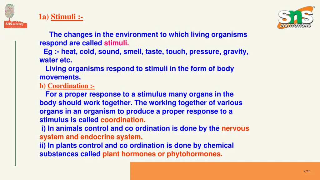 1a stimuli