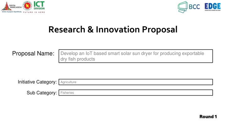 research innovation proposal