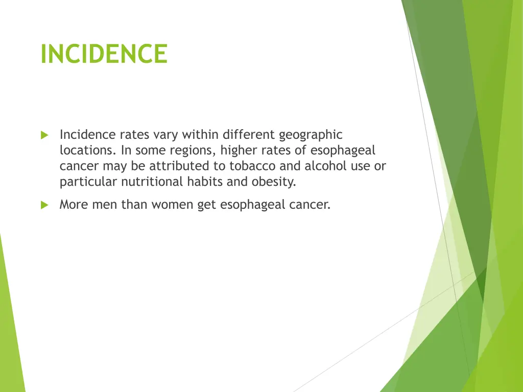 incidence