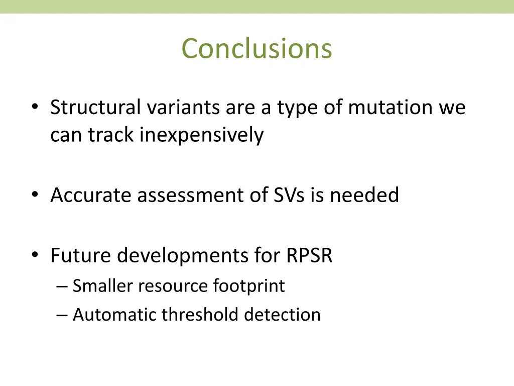 conclusions