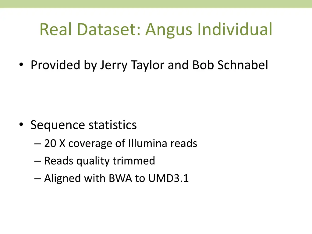 real dataset angus individual