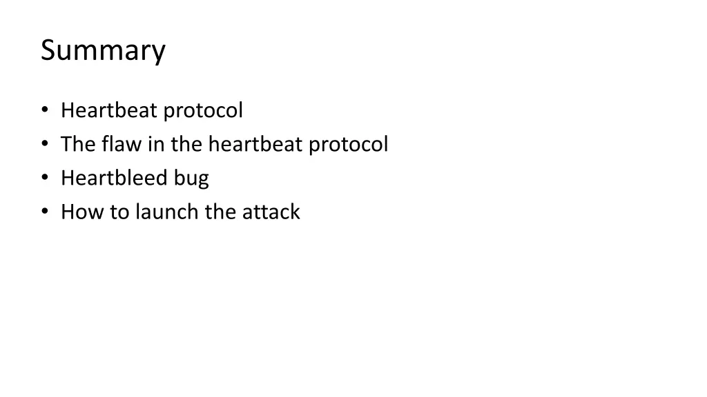 summary