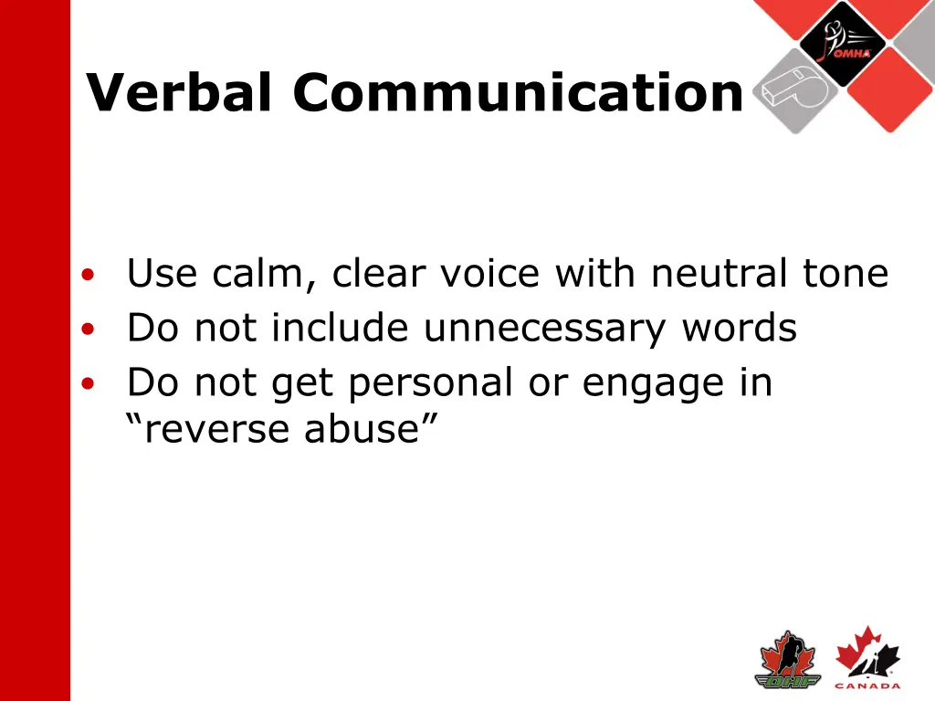 verbal communication