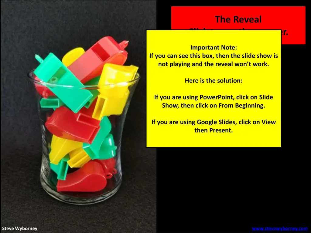 the reveal