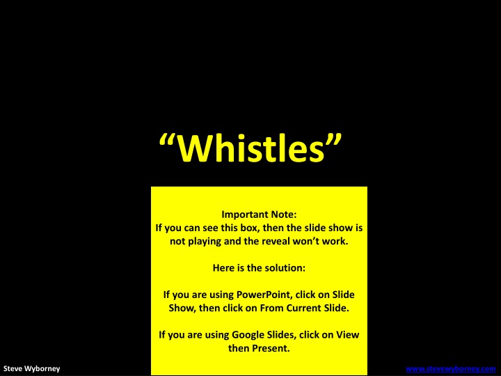 whistles