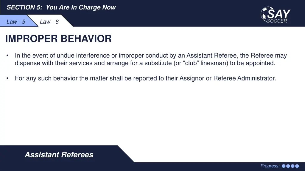 section 5 you are in charge now 18