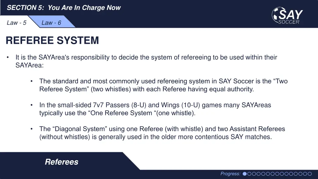 section 5 you are in charge now