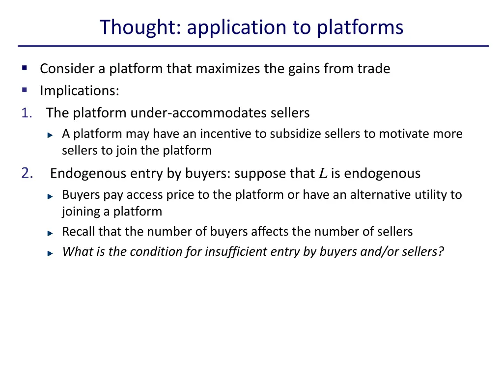 thought application to platforms