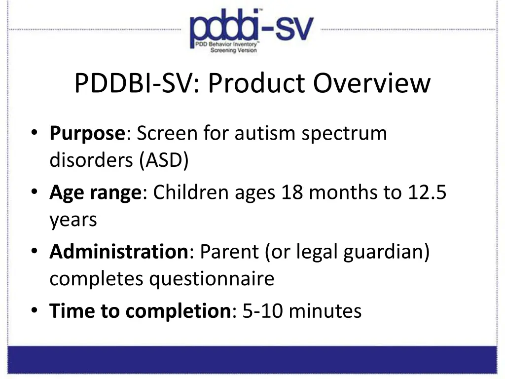 pddbi sv product overview