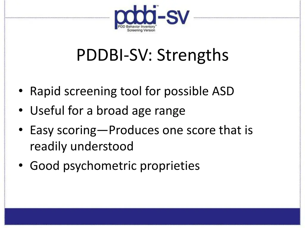 pddbi sv strengths
