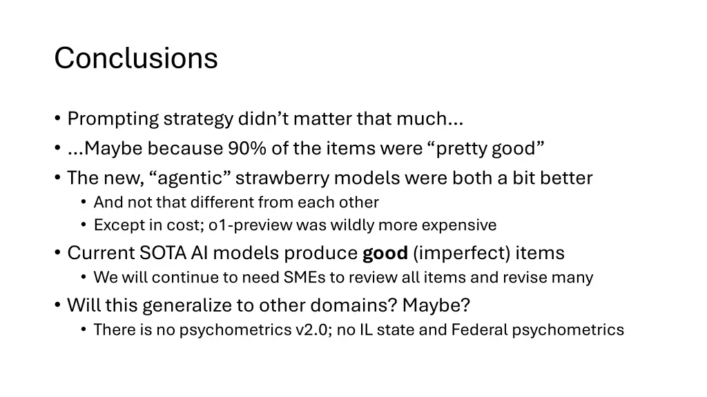 conclusions