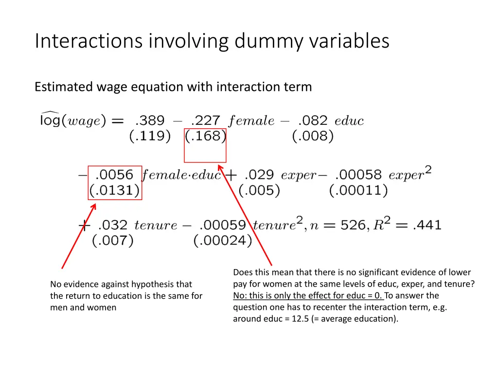 interactions involving dummy variables 2