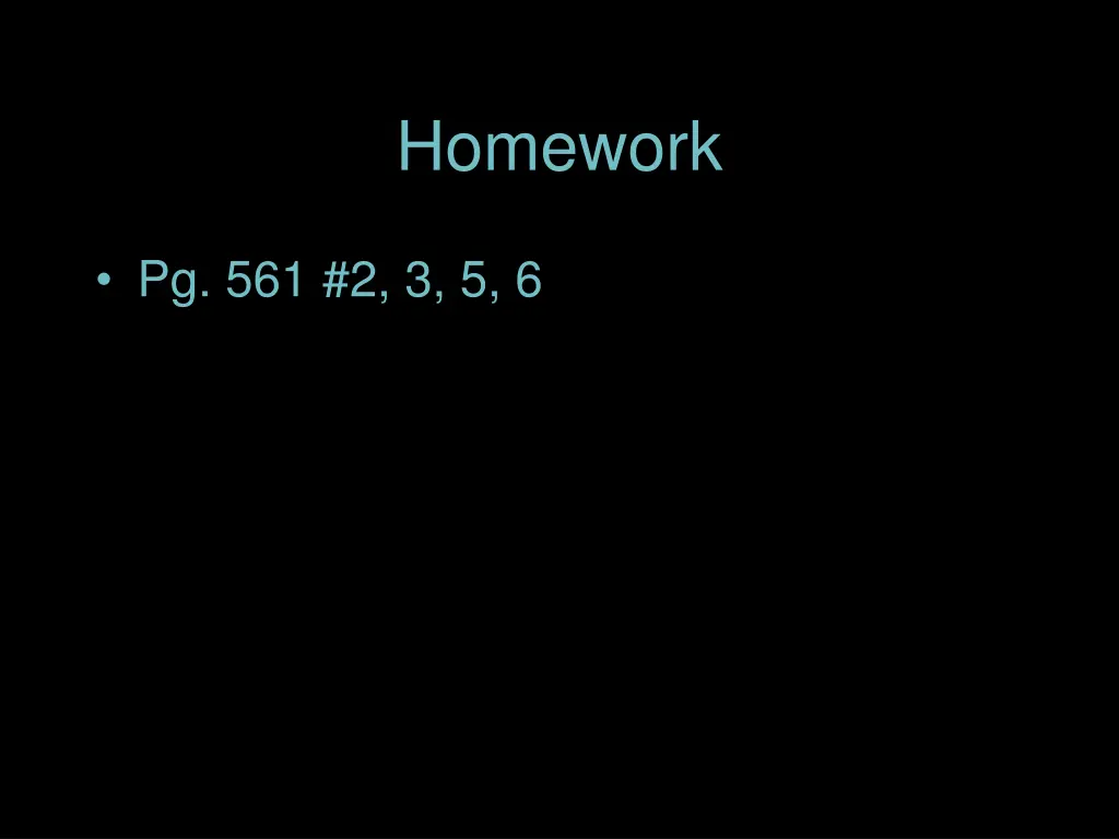 homework