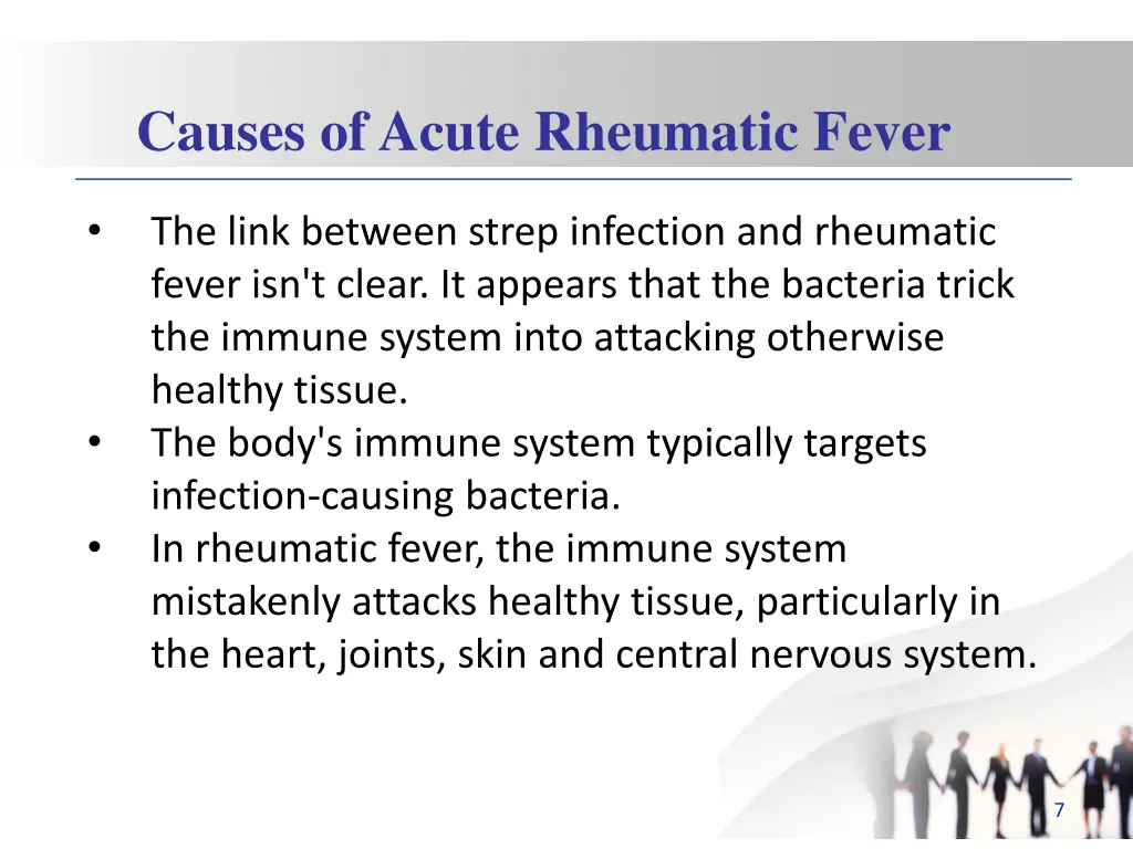 causes of acute rheumatic fever 1