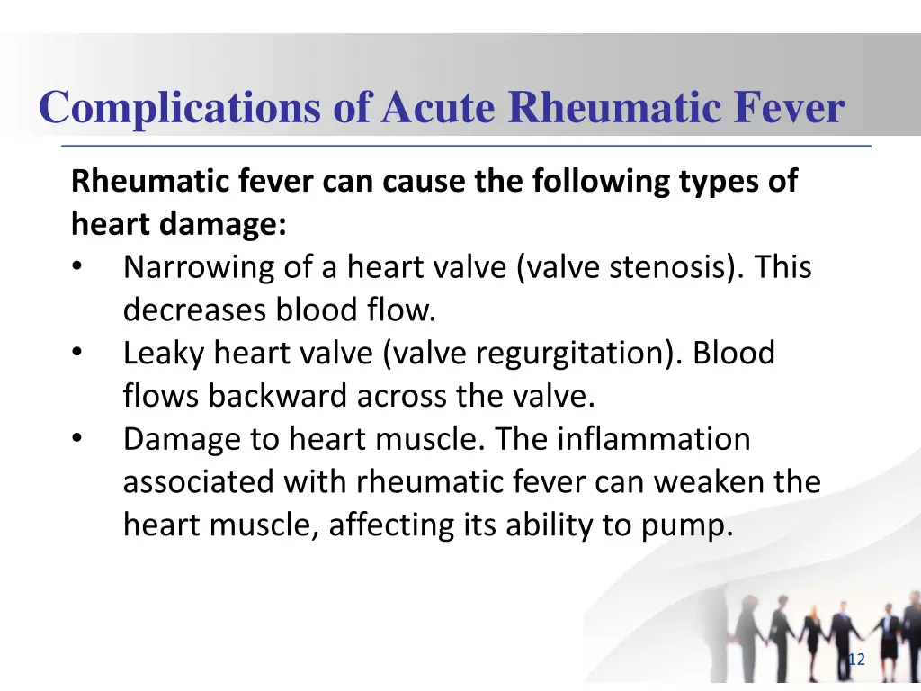 complications of acute rheumatic fever 1