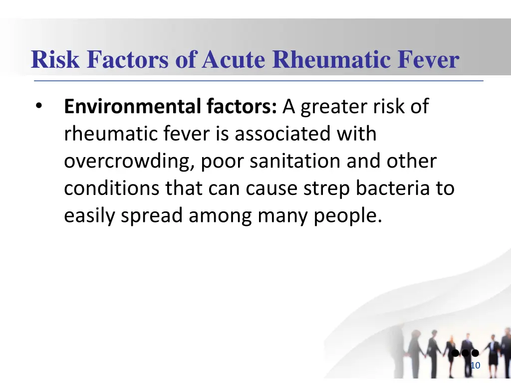 risk factors of acute rheumatic fever 1