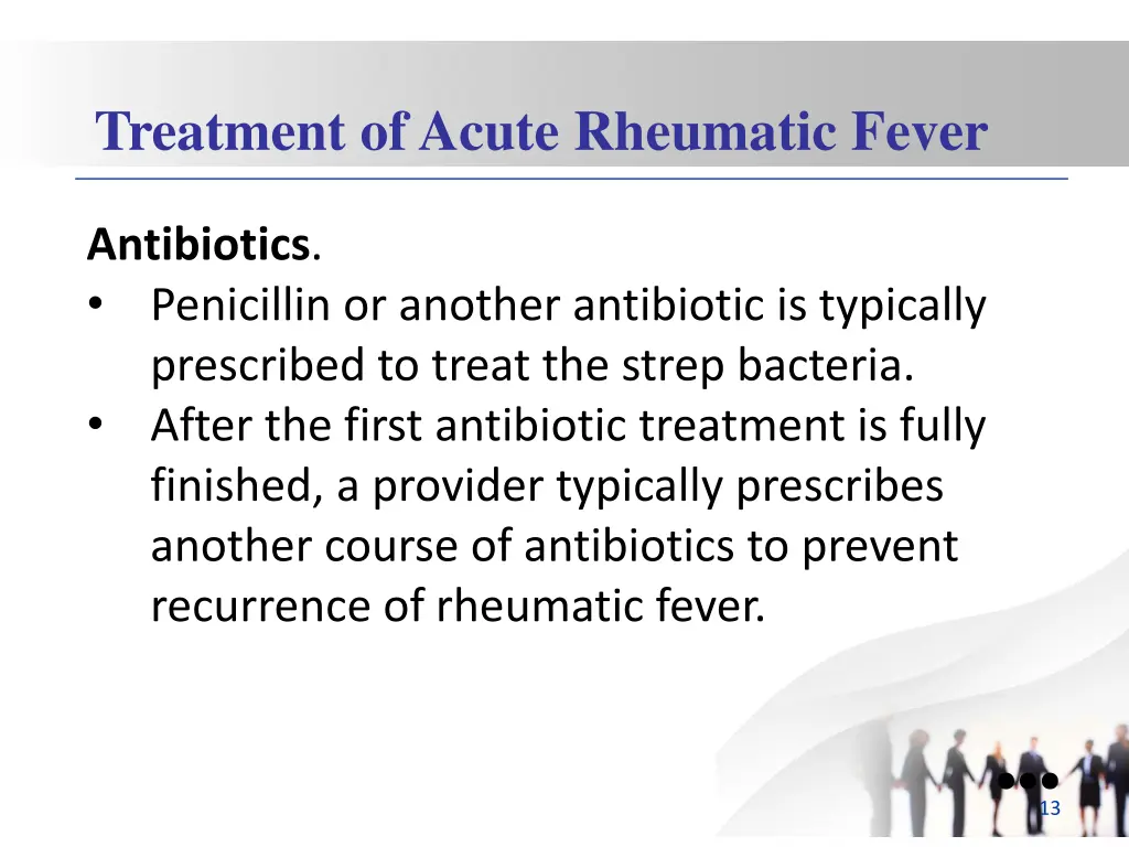 treatment of acute rheumatic fever