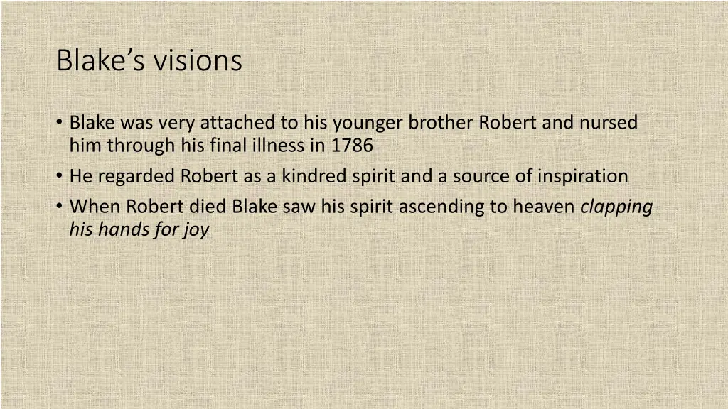 blake s visions