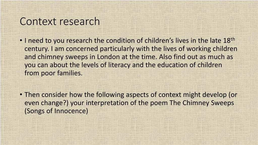 context research
