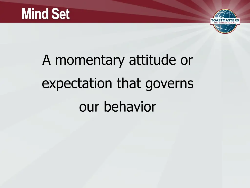 mind set