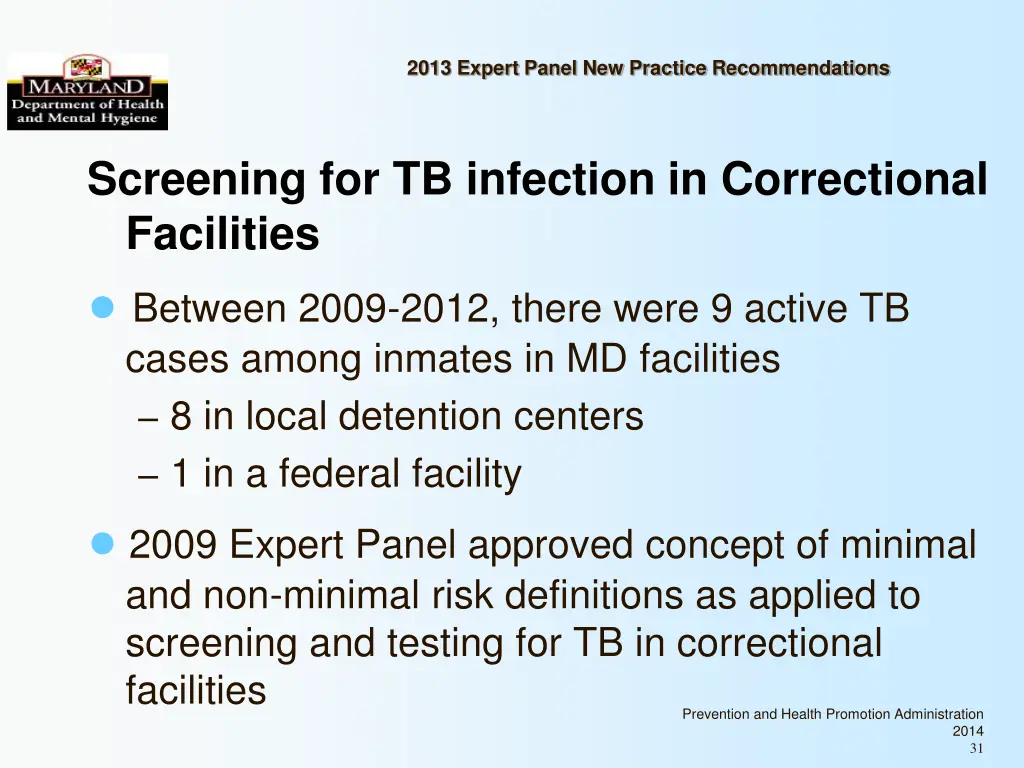 2013 expert panel new practice recommendations 29