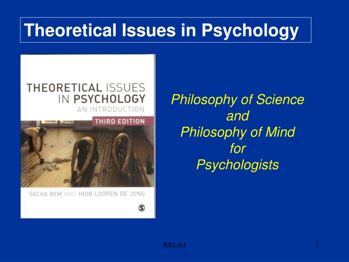 theoretical issues in psychology